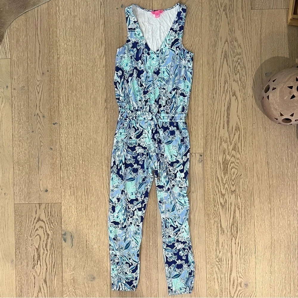 Lilly Pulitzer Paulina V Neck Jumpsuit - Picture 2 of 4